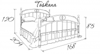 Металлические кровати Toskana (Тоскана)