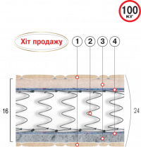 Ортопедический матрас Велам «Адмирал» двусторонней мягкости