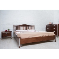 Кровать Олимп Монако с патиной и фрезеровкой