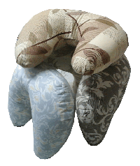 Подушка дорожная "Рогалик"