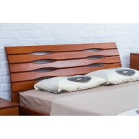 Кровать Олимп "Марита LUX" на ламелях, полностью массив бука, с ящиками