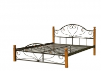 Металлическая кровать "Джоконда" дер. ножки Металл-дизайн