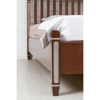 Кровать Олимп Монако с патиной и фрезеровкой