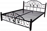 Металлическая кровать "Жозефина" дер. ножки Металл-дизайн