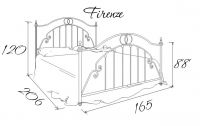 Металлическая кровать Firenze (Флоренция)