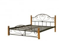 Металлическая кровать "Джоконда" дер. ножки Металл-дизайн