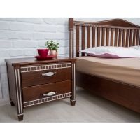 Кровать Олимп Монако с патиной и фрезеровкой